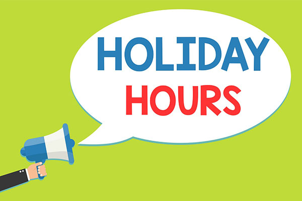 Holiday Hours